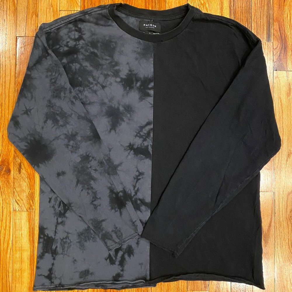 Pac Sun Men's Long Sleeve T-Shirt Tie Dye Size Large
